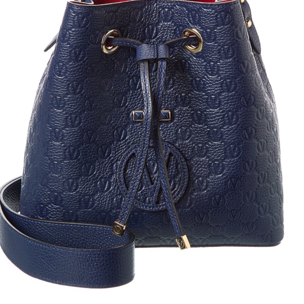 Authentic Valentino By Mario Valentino Blue Shoulder Bag with Luxurious Finish